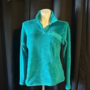 Patagonia Turquoise Fleece Quarter-Zip